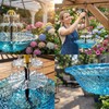 2026 New Solar Cascade Hanging Bird Bath Fountain, Outdoor Hanging