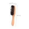 minkissy Wooden Handle Beard Brush Portable Beard Grooming Brush for