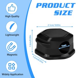 JGCJGG 14 Stück Kabelhalter Magnetische Schreibtisch Kabelclips Kunststoff Kabelmanagement Selbstklebende Schreibtisch Kabel Organizer Verstellbare Kabelklemmen für Schreibtisch, Nachttisch, Ladekabel