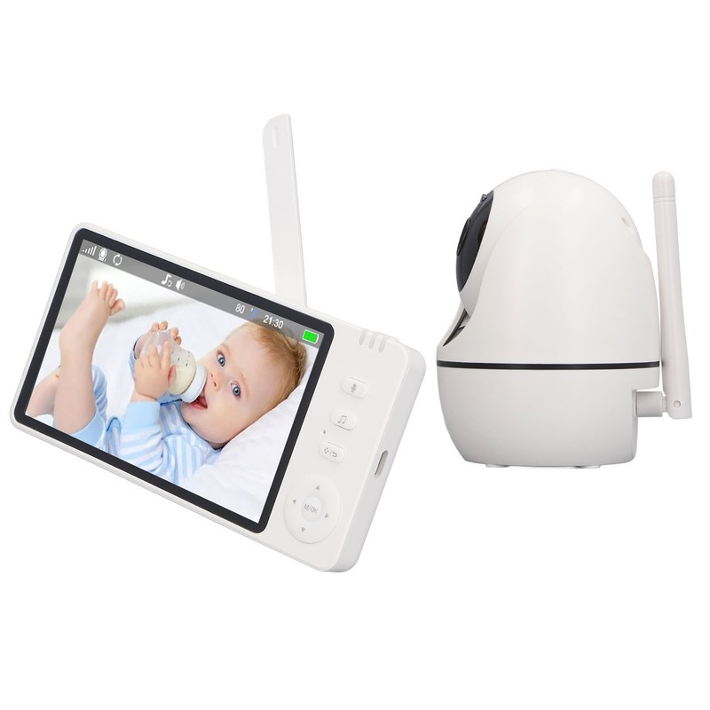 5 Inch HD Screen Baby Camera Monitor Night Vision Sound