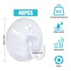 TSKDKIT Pack of 40 Suction Cup Hooks, Suction Cups for