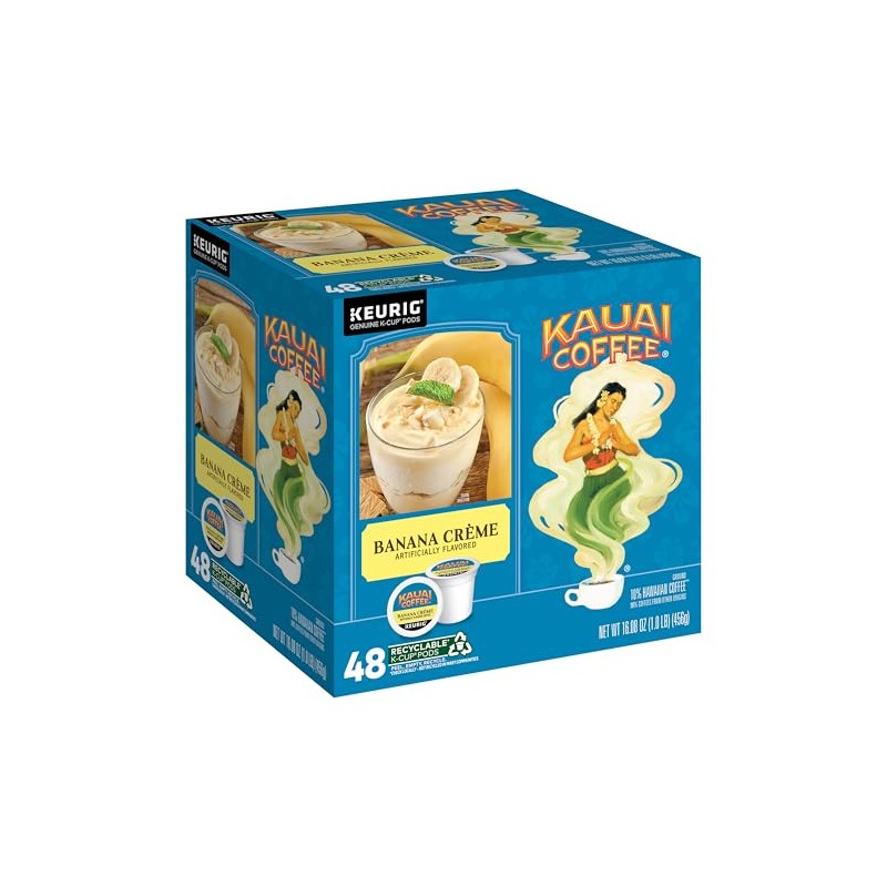 Kauai Coffee K-Cup Pods for Keurig Brewers – Arabica Coffee,