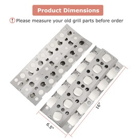 GDCERIX RJC009P Ceramic Briquettes Tray Grill Replacement Parts for RCS Premier Series RJC32A RJC26A RJC40A Grill Briquettes Assembly for Summerset Sizzler 26" 32" 40" Sunfire 26" 32" 38" 4 Pack