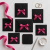 HUIYOULAI 50 Count Hot Pink Mini Satin Bows with Adhesive