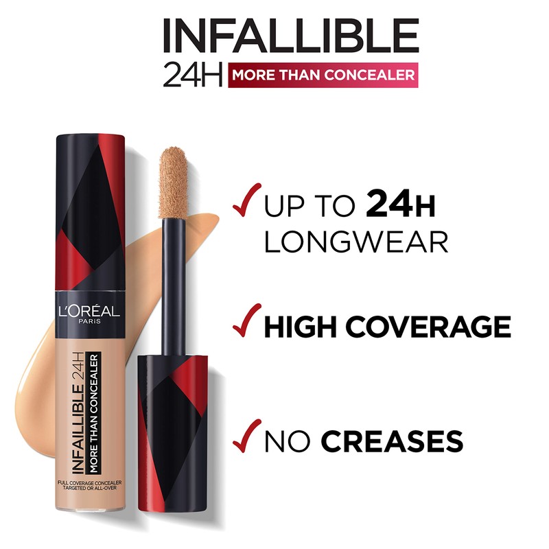L'Oréal Paris Concealer for covering and refreshing, for an opaque