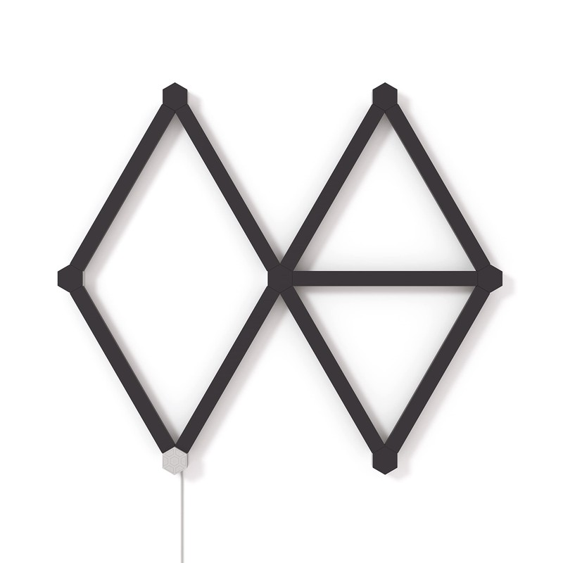 Nanoleaf Lines Skins, Matte Black, 9 Pack, Multicoloured (Rgbw)