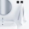 yueton 2PCS Towel Hook Coat Hook Bathrobe Hook Bathroom Wall