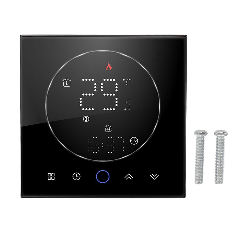 Smart Thermostat LED Screen Water Heating Control 13mm Recessed Wireless