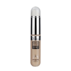 O'CHEAL High Cover Double Ended Sponge Liquid Foundation Contour Stick Waterproof Long-wear Lightweight Brighten Stick Concealer Beauty Makeup 01#IVORY
