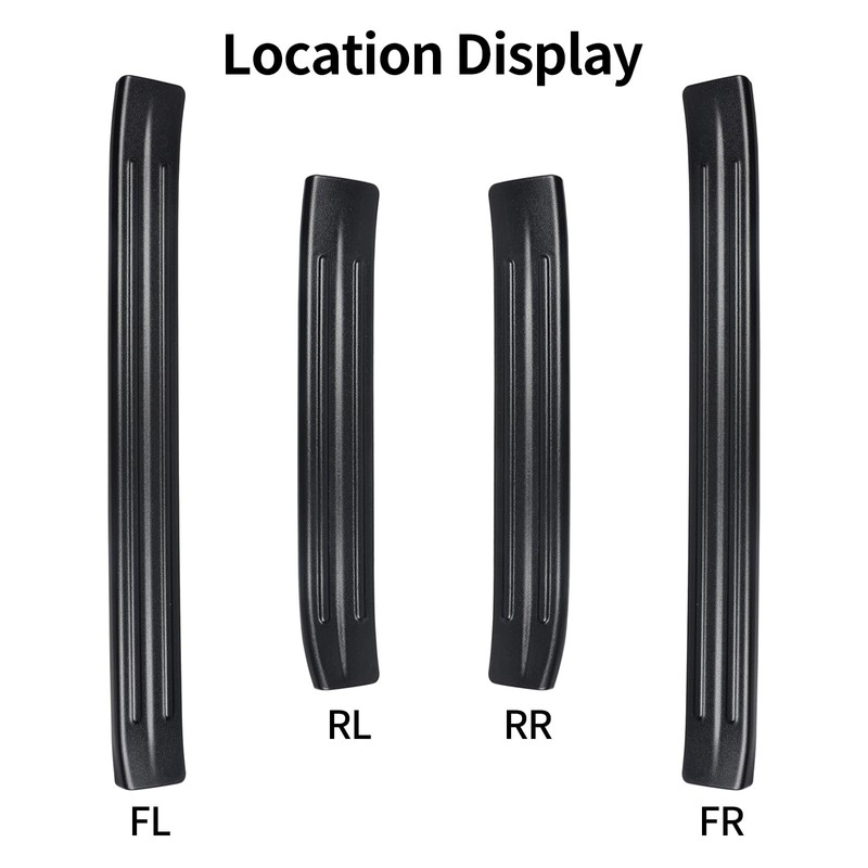 BIBLOZ ABS Material Door Sill Protector Compatible with Toyota Prius