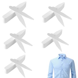 Collar stays, set of 50 collar stays for men's shirts in 5 sizes, men's collar stays, shirt collar insert, perfect collar reinforcement for the fit of the shirt collar, Synthetic Fiber, Citrine