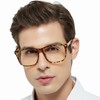 MARE AZZURO Extra Large Square Reading Glasses Men Oversized Readers