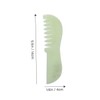 SAFIGLE 2Pcs Jade Scraping Combs for Scalp Massage Head Acupoint