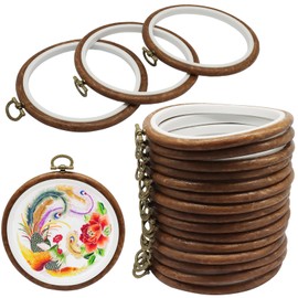 Bonsicoky 15 Pack 5 Inch Round Embroidery Hoops