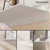 Danpoo White Floating Shelf for Wall Storage, Metal Wall Shelf