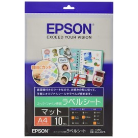 エプソン EPSON スーパーファイン専用ラベルシート A4サイズ 10枚入り MJA4SP5
