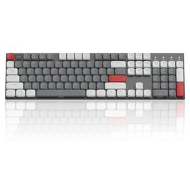 Camiysn Wireless RGB Mechanical Keyboard Moon104 Triple Mode 2.4GHz/BT/USB-C Wired Office Keyboard for Computer/Desktop/PC/Laptop/Surface/Smart TV and Windows 10/8/7（Red Switches）