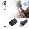 Folding Walking Stick 7075 Aluminum Alloy Prevent Slip Adjustable Height