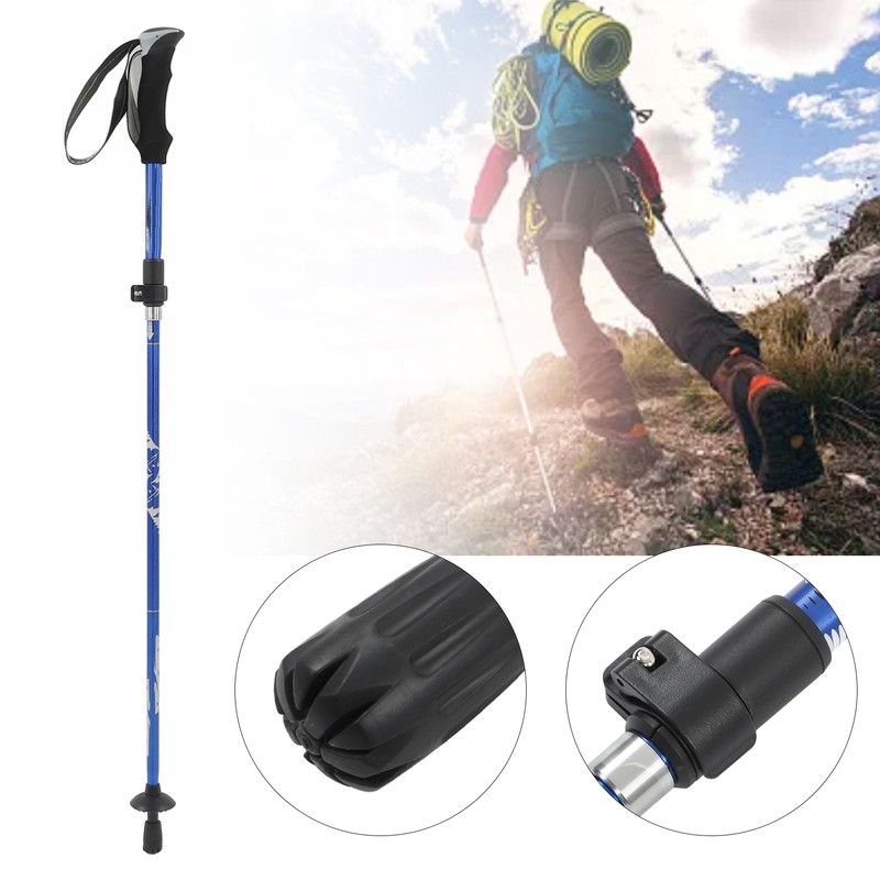 Folding Walking Stick 7075 Aluminum Alloy Prevent Slip Adjustable Height