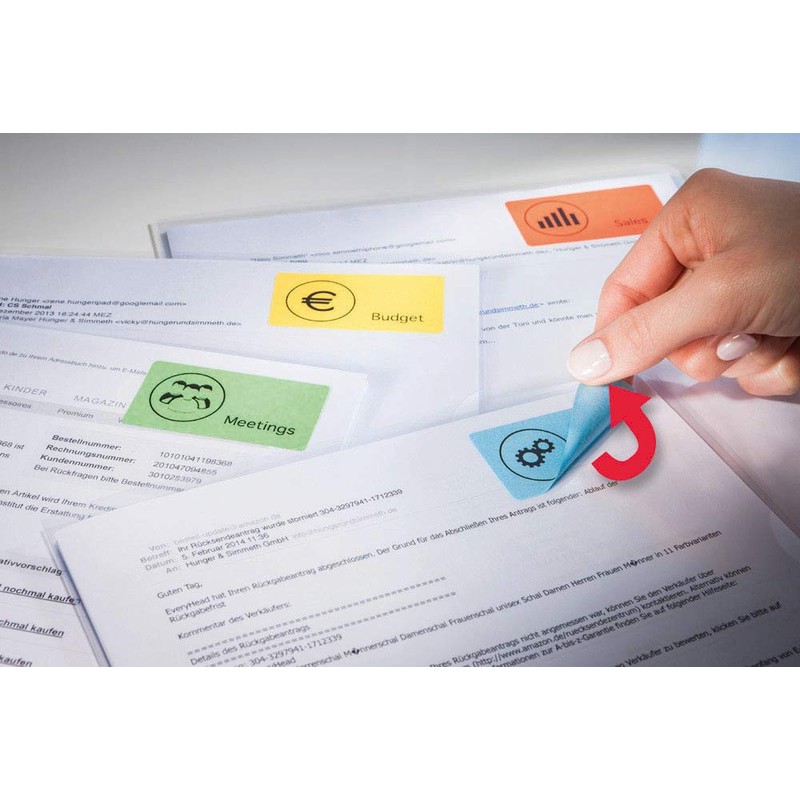Avery L6033-20 Printable, customisable Removable Green Filing Labels, 24 Labels