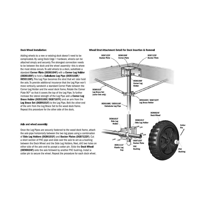 Dock Edge Stationary Dock