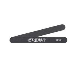 Empyrean Premium Nail Files | Made in USA | Coarse 100/180 Medium | Disinfectable Washable Reuseable | Black Cushion File