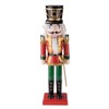 Clever Creations Red King 14 Inch Traditional Wooden Nutcracker, Festive