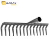 KADAX Garden Rake without Handle, Steel Garden Rake, Lawn Rake