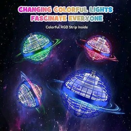 Flynova Pro - Dynamic RGB Lights, Grab-to-Stop Function, Spin Ultra-Fast - Safe Toy for Children and Adults