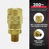 Milton (S-716) 1/4" Male NPT M Style (Industrial) Air fitting