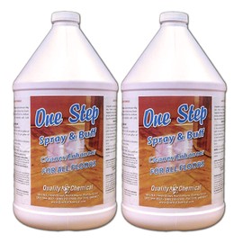 Quality Chemical One Step - Spray and Buff - Floor Restorer - Cleans and polishes in one operation-2 gallon case