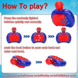 Quick Push Toy, Quick Push Game, Can Sing and Shine Pop It Toy, Quick Push Game, Push Toy, Suitable for Children and Adults to Relieve Anxiety