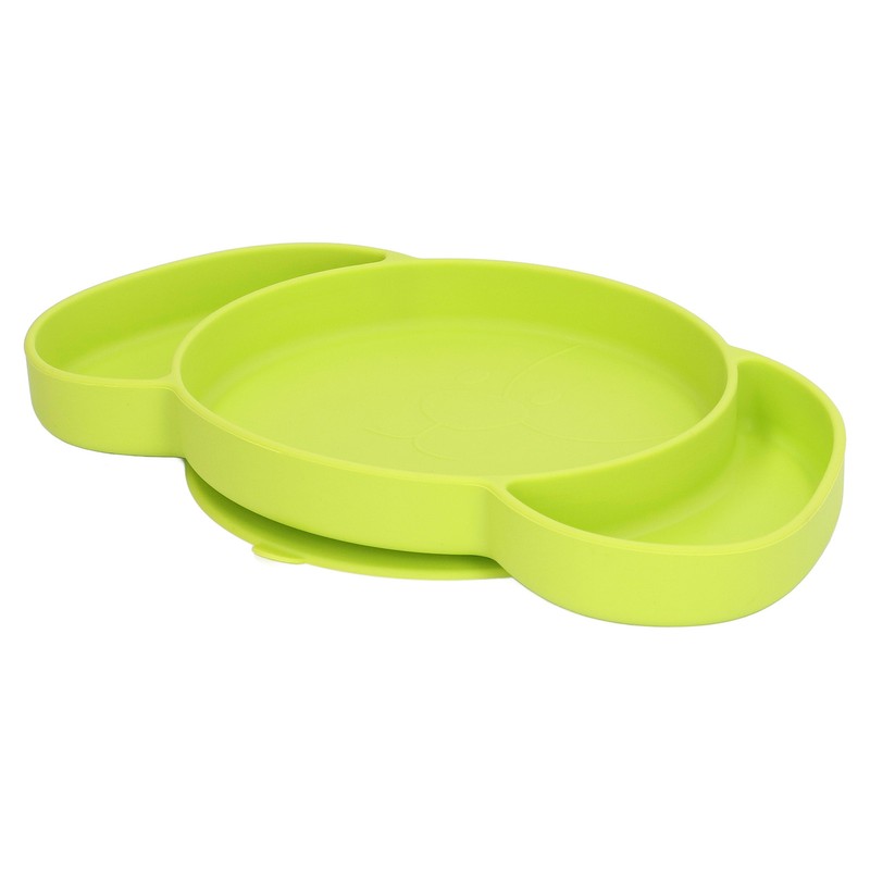 Kids Divided Plates Safe Silicone Foldable Prevent Slipping Toddler Suction