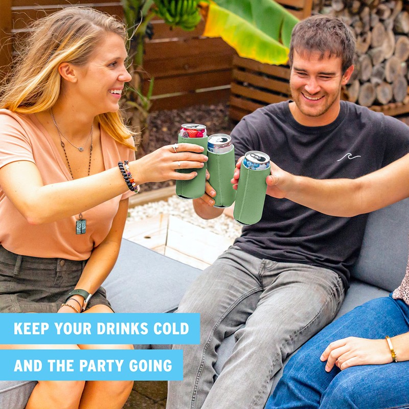 Current Co. Slim Can Beverage Insulator (Sage) 14-Pack