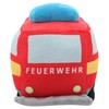 Sweety Toys 12190 Fire Brigade Truck Plush Toy, Red