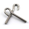 20Pcs Stainless Steel M5 Eye Bolt Long Shank Threaded Rod