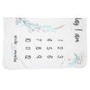 Flannel Baby Monthly Milestone Blanket Infant Growth Memory Blanket Photography