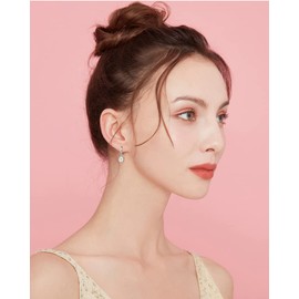 Cute Flower Hoop Earrings for Women Mini Small Cartilage Hoop Sterling Silver Plated Hypoallergenic White Enameled Daisy Flowers Dangle Drop Earring Piercing Huggie Hoops Charm Gift for Girlfriend