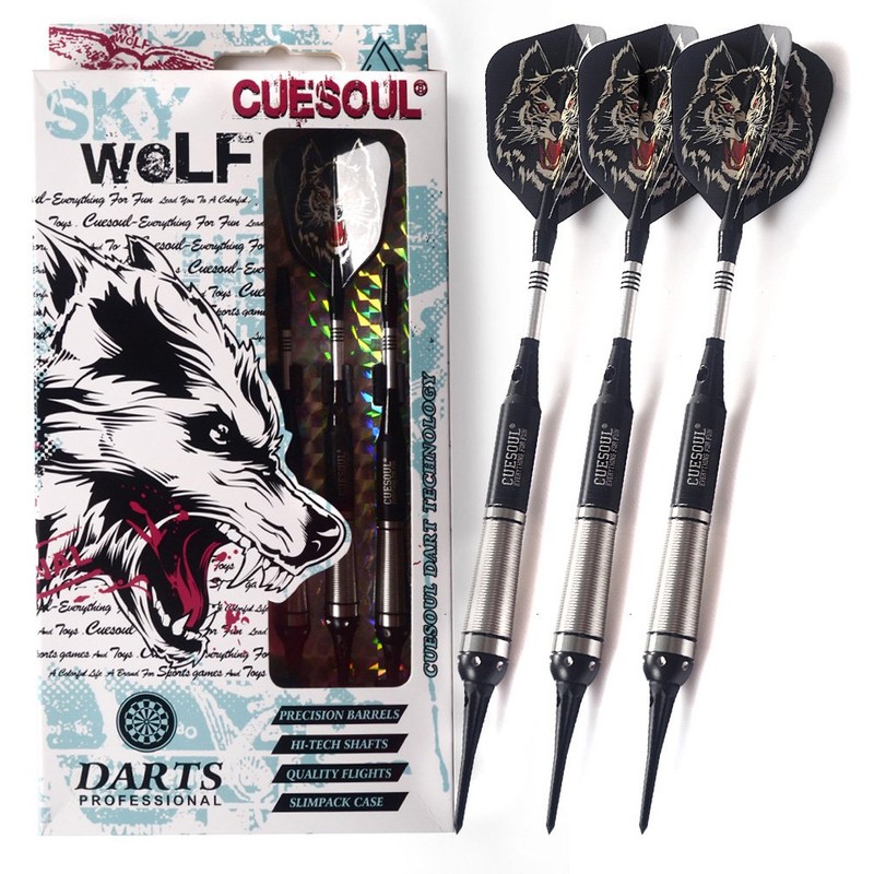 CUESOUL Latest Wolf Design Series Soft Tip Darts 16g Barrel