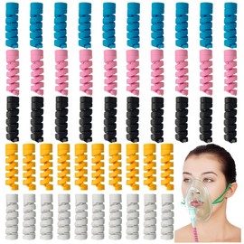 50PCS Oxygen Tube Support Crimp Straightener for Oxygen Hose, Keep Oxygen Hose from Kinking, Portable Oxygen Tubing Supports for Oxygen Hose Nasal Cannula