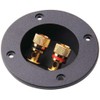 BlueMart 3" Round 2-Way Binding Post Screw Cup Connector Speaker