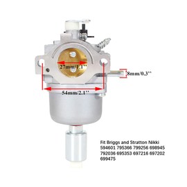 Fremnily 594601 Carburetor Compatible with B&S 331877 33R877 31P977 Nikki 792036 795366 799256 698945 695353 697216 Craftsman YT3000 lt3000 DLS3500 YTS3000 MTD Bolens 13AM762F765 Mower
