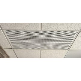 2' x 4' White Plastic Perforated Tile