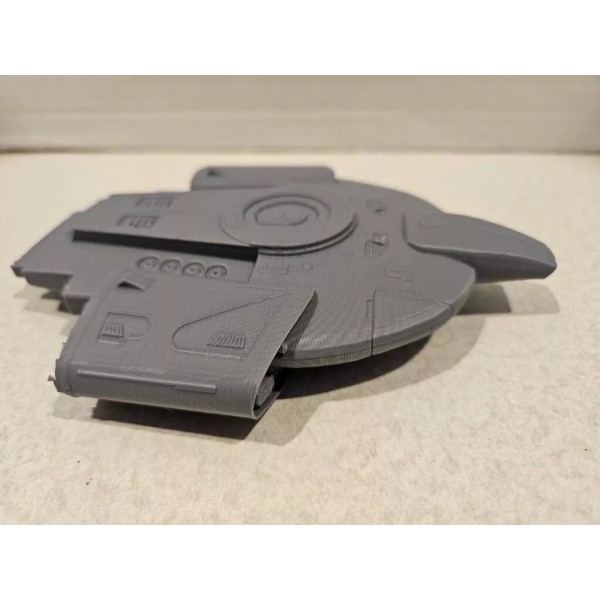3d Printed Star Trek DS9 Defiant 6in Grey