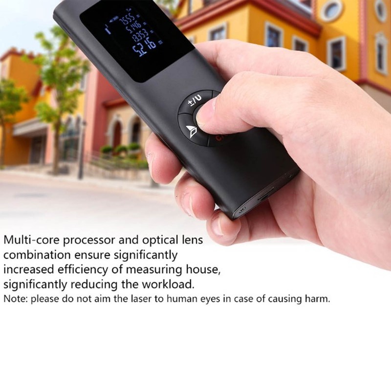 Laser Measure Rechargeable Distance Meter 60m Digital Display Tool for