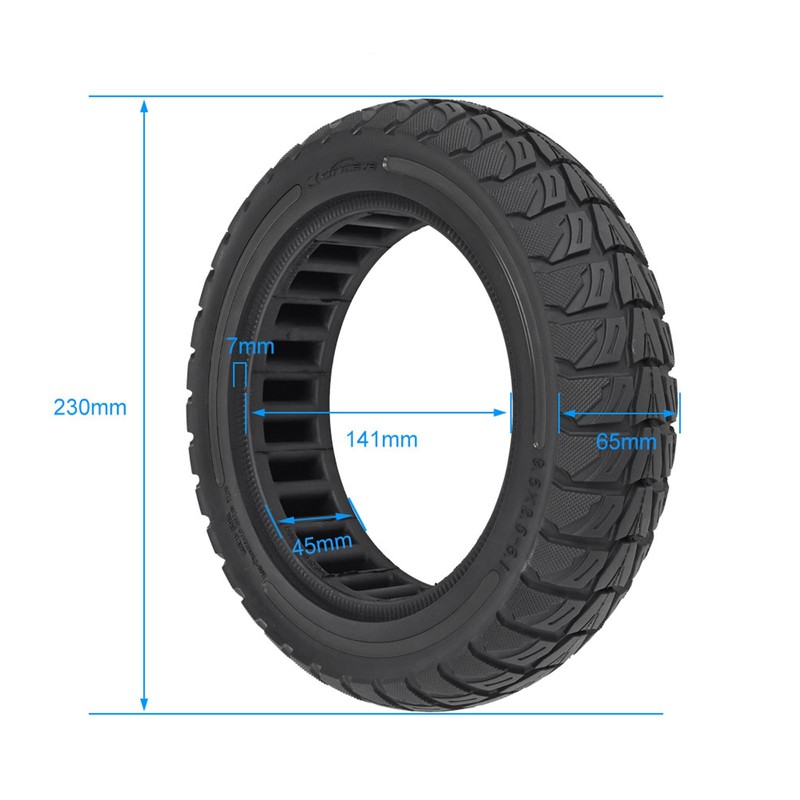9.5x2.5-6.1 Electric Scooter Tire, Off-Road Replacement Wheels, Tubeless Rubber Tyre