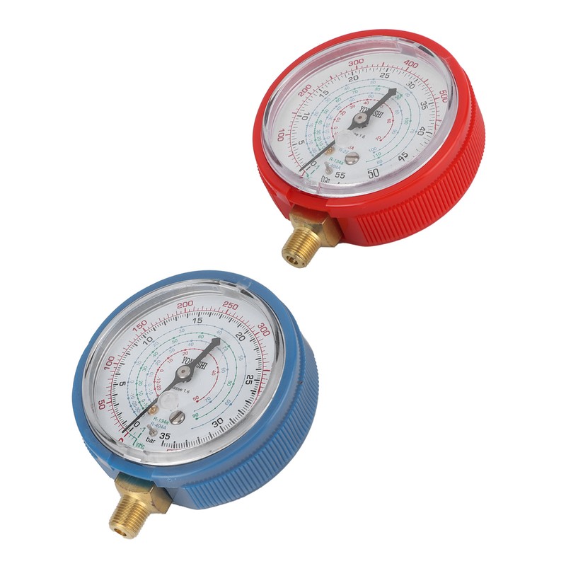 Air Conditioning Fluoride Pressure Gauge High/Low Pressure Meter AC Repairing
