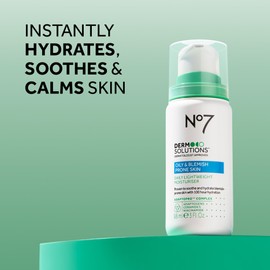 No7 Derm Solutions Daily Face Moisturizer - Hydrating Lotion Formulated with Ceramides & Niacinamide to Help Maintain Moisture Barrier - For Oily & Blemish-Prone Skin (3 Fl Oz)
