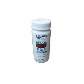 SUDS-ONLINE 50 x 3 in 1 - Chlorine Test Strips for Swimming Pools Spas & Hot Tubs - Free Chlorine, pH & TA