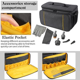 ZIORS Storage Bag Compatible with Gautye Handheld Steam Cleaner, Carrying Case with Removable Shoulder Strap Portable Steam Cleaner Storage Organizer with Extra Pockets, Bag Only